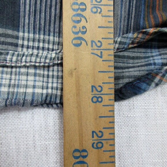 Vans Off The Wall Shirt Mens L Multi Plaid Long Sleeve Snap Button Down RN96277 - Picture 11 of 12